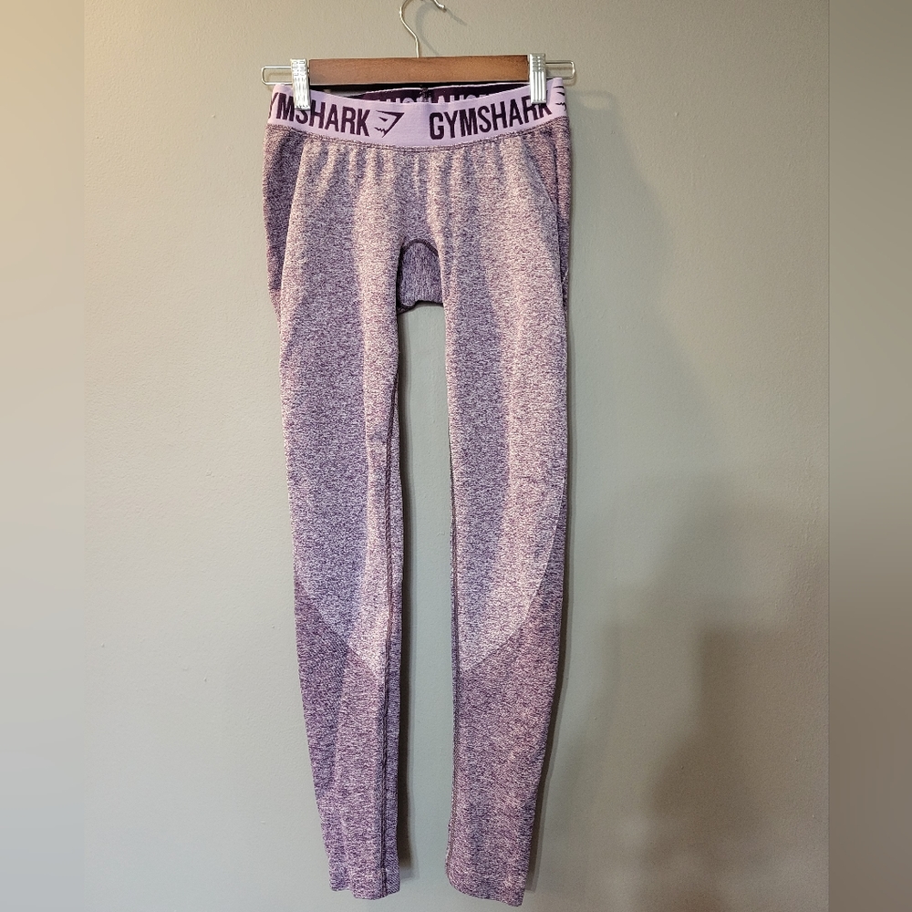 GymShark Heathered Purple Flex Workout Full Length Leggings Womens Size XS